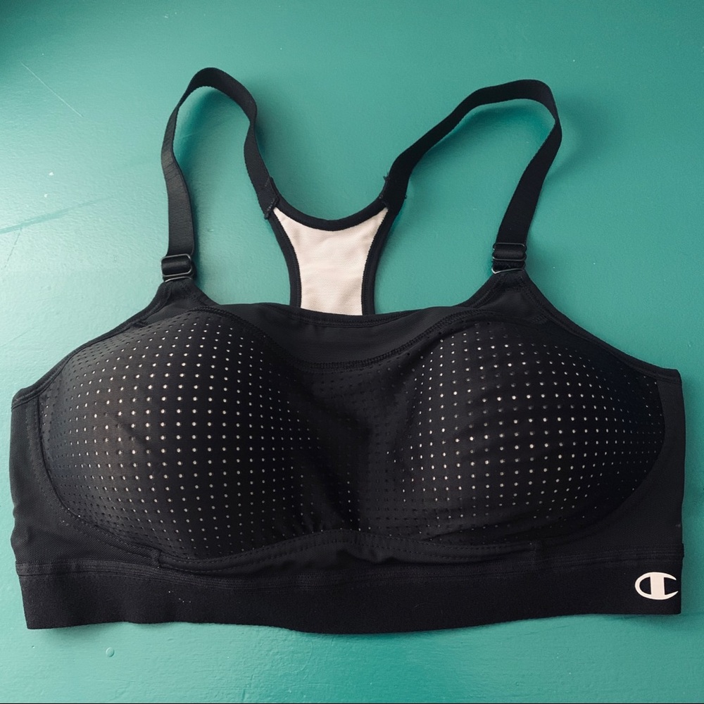 Champion black sports bra